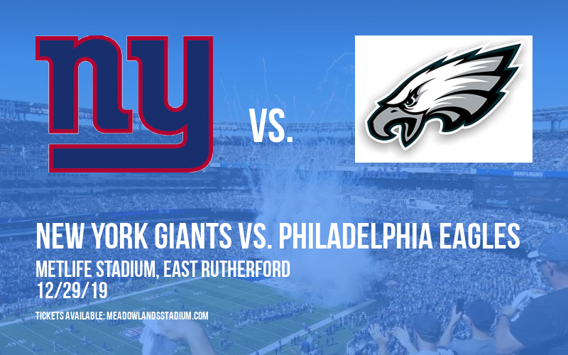 New York Giants vs. Philadelphia Eagles Tickets 29th December