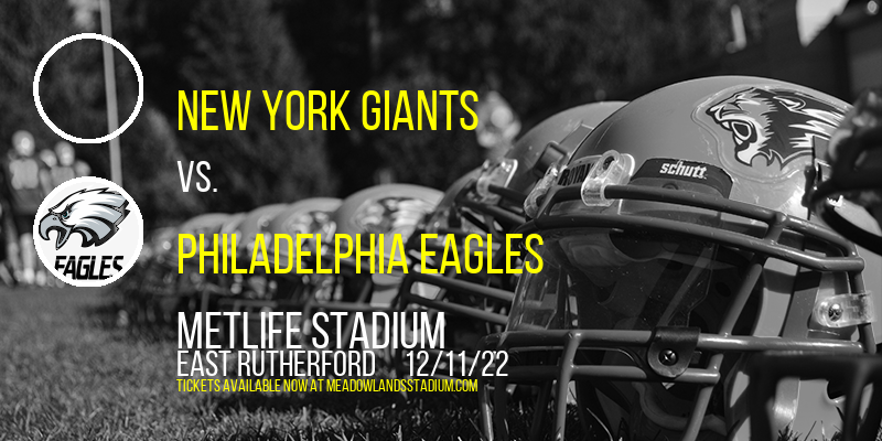 New York Giants vs. Philadelphia Eagles Tickets, 11th December